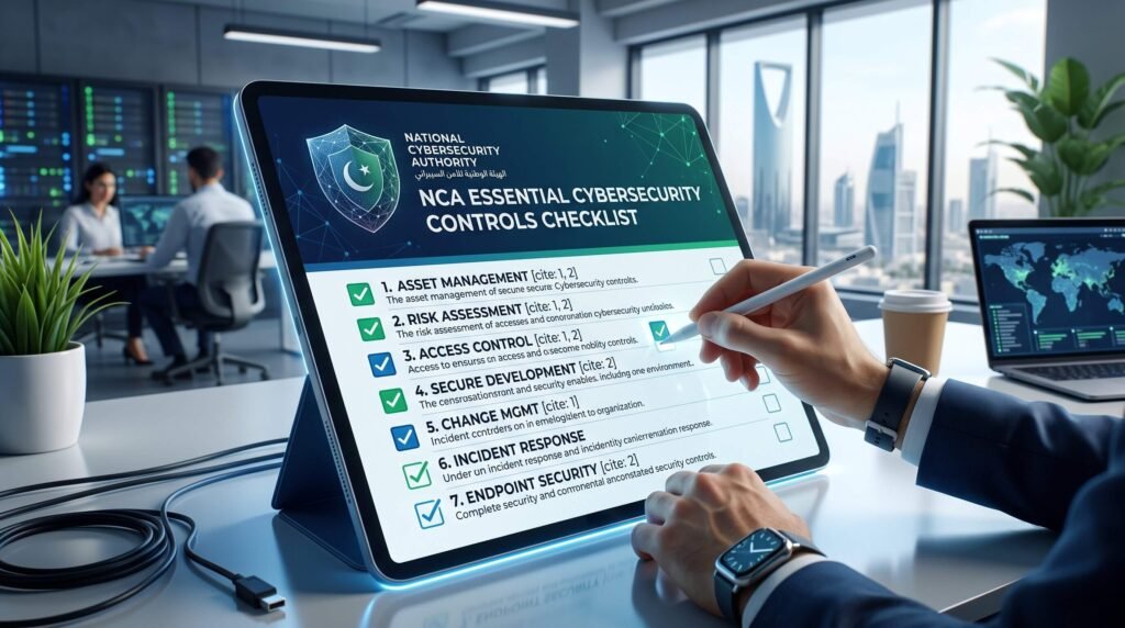 NCA Essential Cybersecurity Controls Checklist Guide