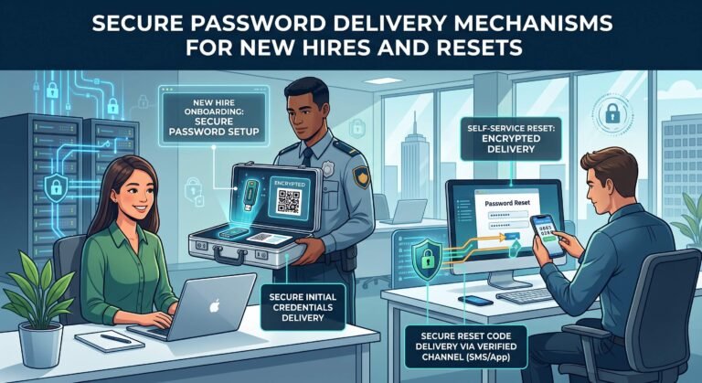 Secure Password Delivery Mechanisms for New Hires and Resets